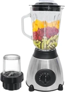 Keukenmachine met blender en kruidenmolen, zwart