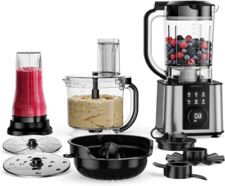 Keukenmachine met mixer zilver