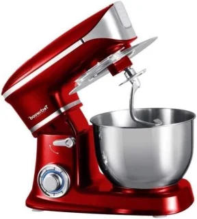 Keukenmachine - mixer - 6.5 liter kom - rood