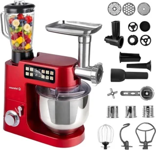 Keukenmachine mixer 8 liter rood