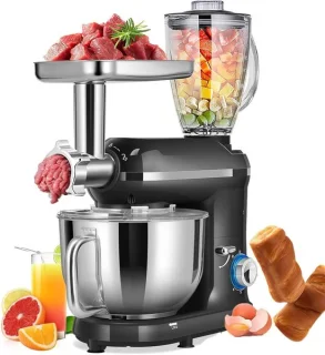 Keukenmachine mixer blender 7 liter zwart