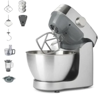 Keukenmachine mixer deegmachine 4.3 l zilver