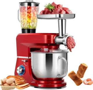 Keukenmachine mixer deegmaker 7 liter rood