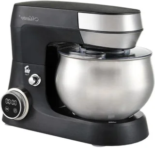 Keukenmachine mixer deegmixer 5 liter zwart zilver
