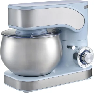 De Keukenmachine - mixer kom - 6.5 liter - blauw in één oogopslag
