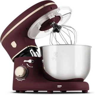 Keukenmachine - Mixer Kom - Bakken En Koken - Stil En Krachtig - 6 Liter Kom - Bordeaux Mat