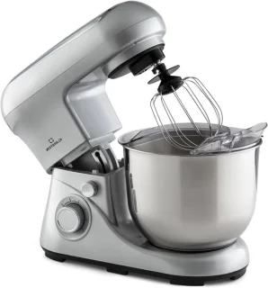 Keukenmachine mixer met planetair roersysteem, 5 liter, zilver