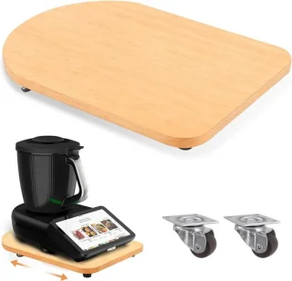 Keukenmachine plank rolbalk van bamboe - apparaat verplaatsen - 40 x 28 cm