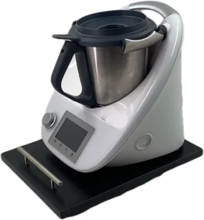 Keukenmachine plateau mobiele basis 30 x 40 cm zwart