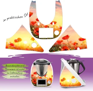 Keukenmachine Sticker - Apparaat Plakfolie - Keuken Decoratie - Op Maat Gemaakt - 326 x 326 cm - Roze