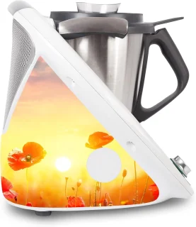 Keukenmachine Sticker - Apparaat Plakfolie - Keuken Decoratie - Op Maat Gemaakt - 326 x 326 cm - Roze