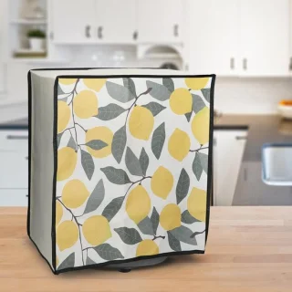 Keukenmachinehoes 34x35x34 cm geel/groen/beige