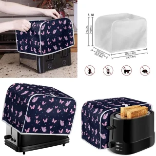 Keukenmachinehoezen Set - Blender en Broodrooster Cover - Keuken Decoratie - Spatwaterdicht Stof - M