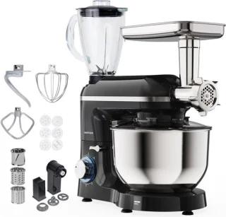 Keukenmachine/mixer 6.2 liter, zwart