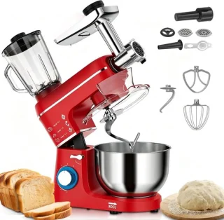 Keukenmixer 5-in-1 rood