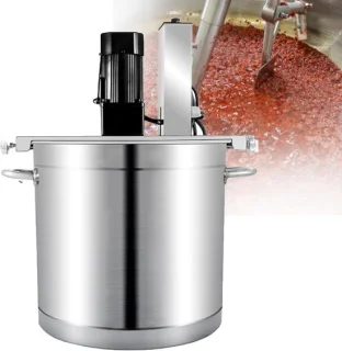 Keukenmixer met verwarming 25L zilver