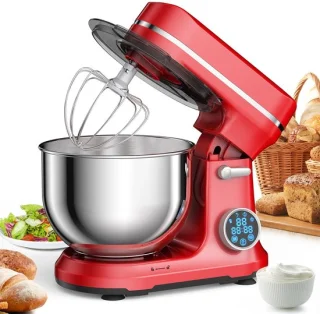 Keukenmixer Rood 1200W 5L OLED Touchscreen