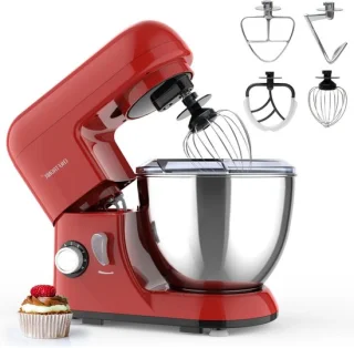 Keukenmixer standmixer deegkneder rood