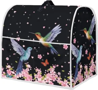 Keukenmixerhoes met bloemenprint Kolibries