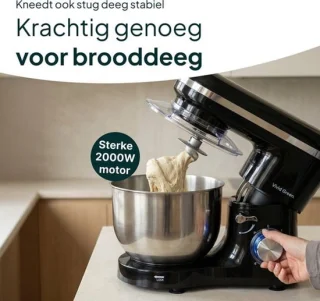Keukenrobot zwart 6.2L