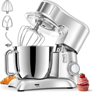 Kira deegmachine – keukenmixer – zilver