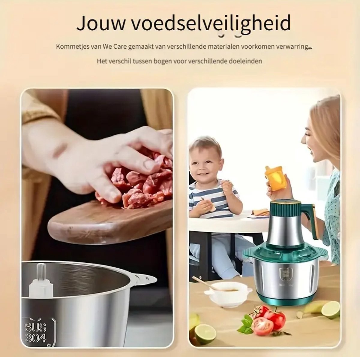 Wat vinden we goed aan de Kitchen Gadget 5L RVS Food Processor