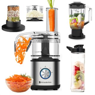 KitchenBrothers Foodprocessor 0,5L RVS Compact