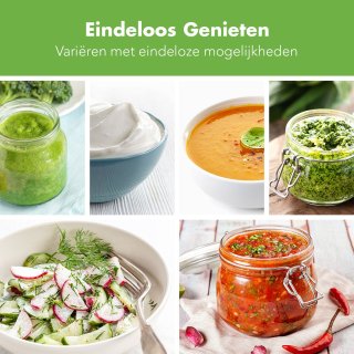 KitchenBrothers Foodprocessor 0,5L RVS Compact