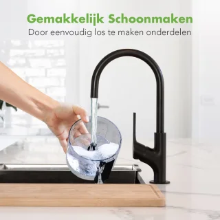 KitchenBrothers Hakmolen 0,5L Zwart