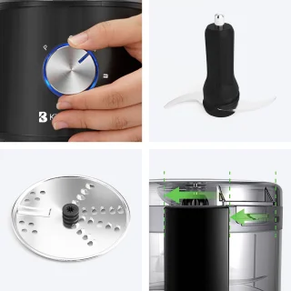 KitchenBrothers Hakmolen 0,5L Zwart