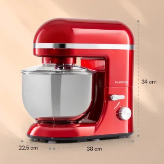 Klarstein Bella Elegance Keukenmachine 2000W 5,2L Rood