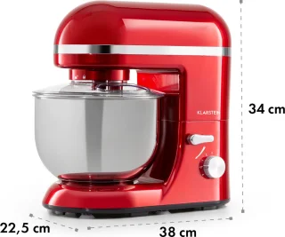 Klarstein Bella Elegance Keukenmachine 2000W 5,2L Rood