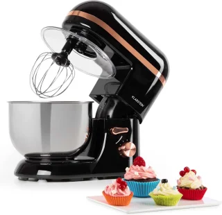 Klarstein Bella Elegance Keukenmachine 2000W 5,2L RVS Zwart
