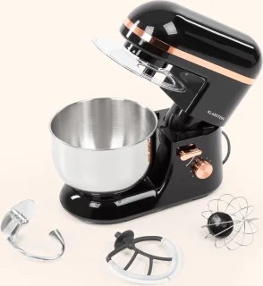 Klarstein Bella Elegance Keukenmachine 2000W 5,2L RVS Zwart