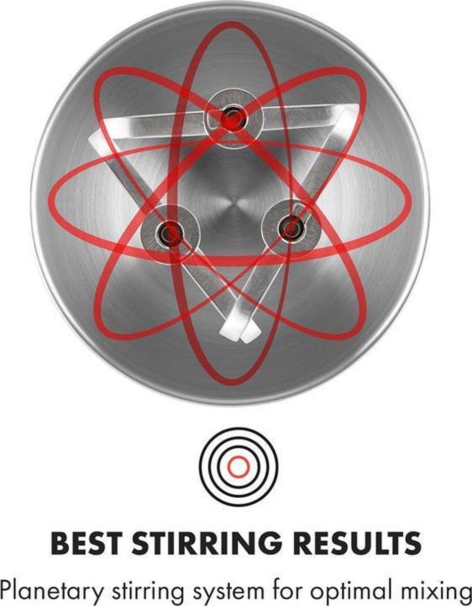 Wat vinden we goed aan de Klarstein Bella Elegance Keukenmachine 2000W 5,2L RVS Zwart