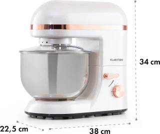 Klarstein Bella Elegance Keukenmachine 2000W 5L Wit