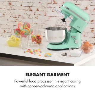 Klarstein Bella Elegance Keukenmachine Mixer 5L Pastelgroen