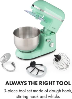 Klarstein Bella Elegance Keukenmachine Mixer 5L Pastelgroen