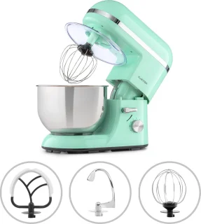 Klarstein Bella Elegance Keukenmachine Mixer 5L Pastelgroen