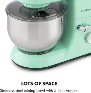 Klarstein Bella Elegance Keukenmachine Mixer 5L Pastelgroen