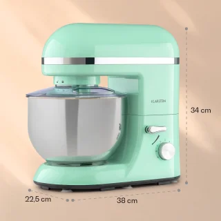 Klarstein Bella Elegance Keukenmachine Mixer 5L Pastelgroen