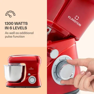 Klarstein Bella Pico 2G Keukenmachine 1300W Rood