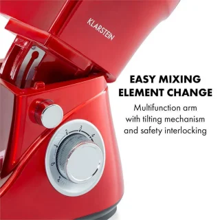 Klarstein Bella Pico 2G Keukenmachine 1300W Rood