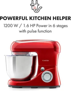 Klarstein Bella Pico 2G Keukenmachine 1300W Rood
