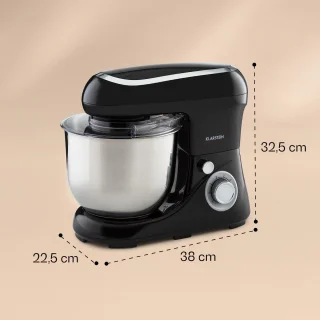 Klarstein Bella Pico 2G Keukenmachine 1300W RVS Kom 5L Zilver
