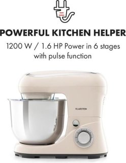 Wat vinden we goed aan de Klarstein Bella Pico 2G Keukenmachine - Crème