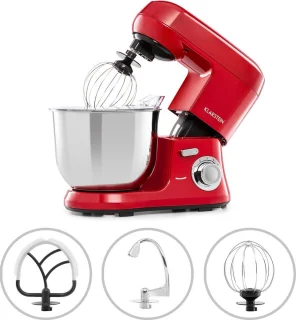 Klarstein Bella Robusta Keukenmachine Rood 5,5L 1200W