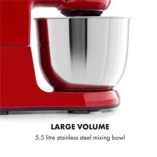 Klarstein Bella Robusta Keukenmachine Rood 5,5L 1200W