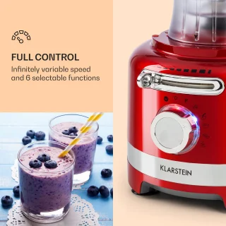 Klarstein Luca Multifunctionele Mixer 3L Rood