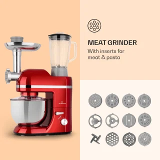 Klarstein Lucia Elegance Keukenmachine Rood